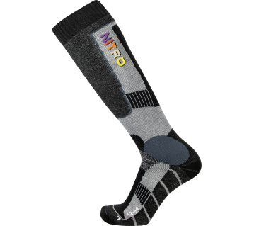 ponožky NITRO MENS CLOUD 8 SOCKS black-grey Velikost: M