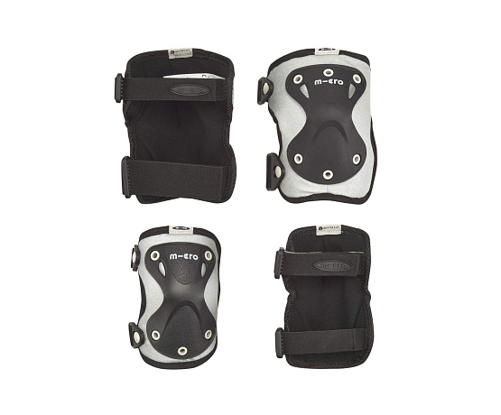 Reflexní chrániče kolen a loktů Black M