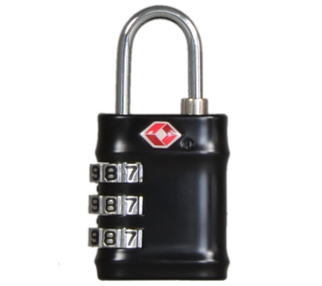 Bezpečnostní TSA kódový zámek na zavazadla ROCK TA-0035 - černá