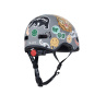 Šedivá helma pro kluky Micro LED Sticker M