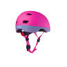 Růžová helma na koloběžku i brusle Micro Neon LED Pink 