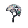Šedivá helma pro kluky Micro LED Sticker L