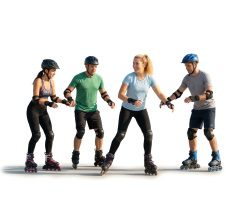 Lekce Inline bruslení Praha 6 - Ladronka - 2-5 bruslařů
