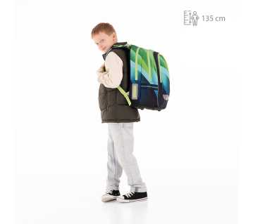Modrozelený školní batoh Topgal CODA 22018 -