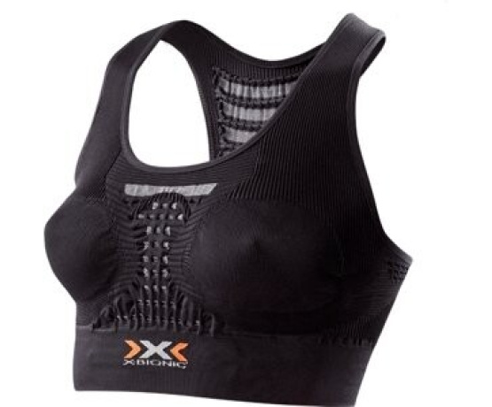 X-Bionic Energizer Sports Bra - Black/Pearl Grey S/M cup B-C - VÝPRODEJ