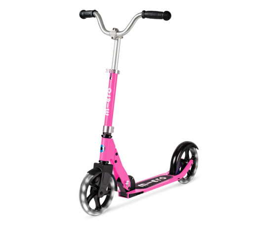 Cruiser LED pink skládací koloběžka
