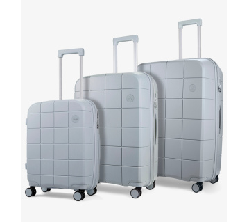 Sada cestovních kufrů ROCK Pixel PP - šedá