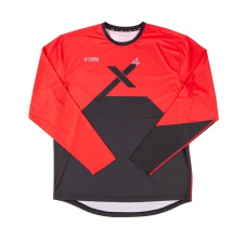 G-FORM Youth Pro-X4 L/S Bike Jersey S/M Red/Black