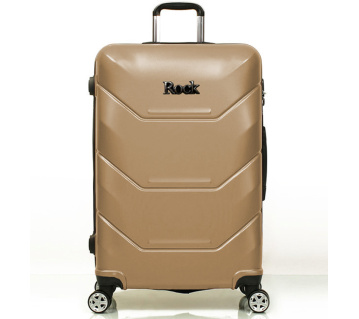 Cestovní kufr ROCK TR-0230/3-L ABS - champagne