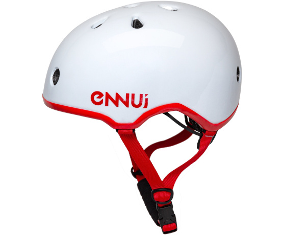 Elite White Red Shiny (include removable peak)