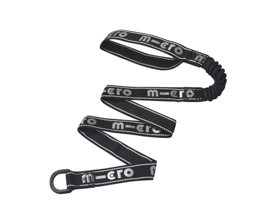 Tahací popruh Elastic reflexní černý