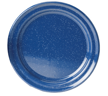 Plate; 260 mm; blue