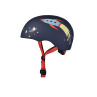 Modrá helma pro kluky na koloběžku Micro LED Rocket V2 XS