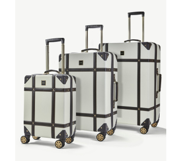 Sada cestovních kufrů ROCK TR-0193/3 ABS - krémová