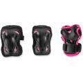 Skate Gear Junior black/pink sada dětských chráničů