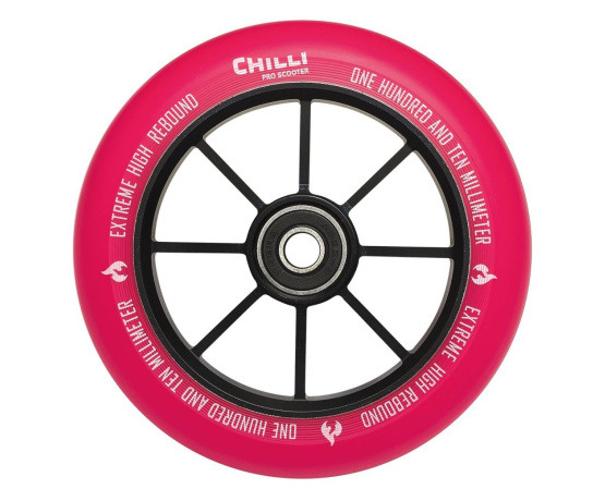 Base 110mm růžové kolečko 1ks