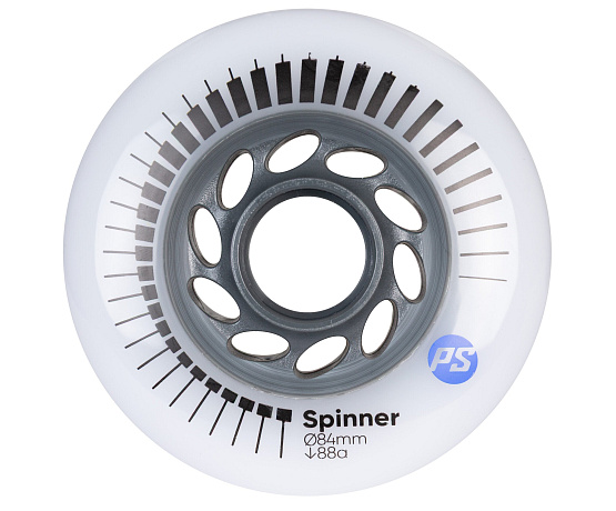 Spinner 84mm 88A White, 4 pack