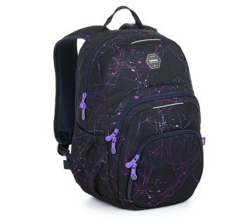 Studentský batoh s fialovými detaily Topgal SKYE 24031