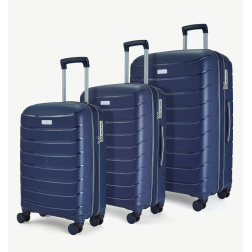 Sada cestovních kufrů ROCK TR-0241/3 PP - tmavě modrá