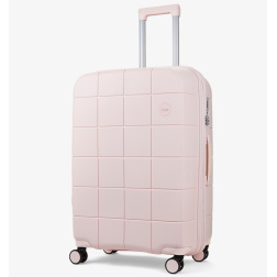 Cestovní kufr ROCK Pixel M PP - světle růžová