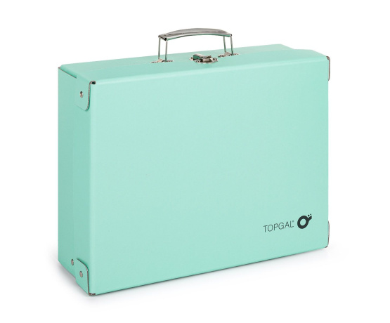 Kufřík na výtvarné potřeby zelený Topgal CASE 24064