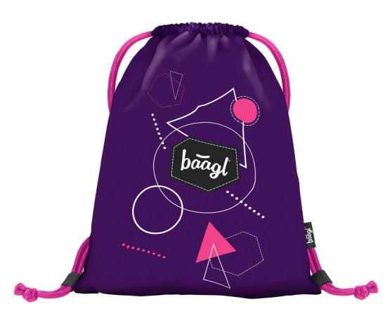 Baagl Gymsack Grafik fialový Baagl Gymsack Grafik fialový