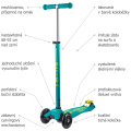 Popis koloběžky Micro Maxi DeLuxe Petrol Green