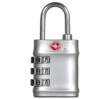Bezpečnostní TSA kódový zámek na zavazadla ROCK TA-0035 - šedá