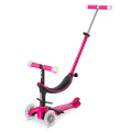 Dětská růžová koloběžka pro děti Mini2grow Deluxe Magic LED Pink