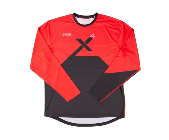 G-FORM Youth Pro-X4 L/S Bike Jersey L/XL Red/Black