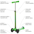 Popis koloběžky Micro Maxi DeLuxe Green