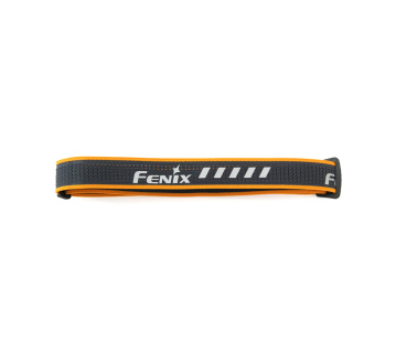 Hlavní popruh k čelovkám Fenix - perforovaný - reflexní, perforovaný - šedo-oranžový