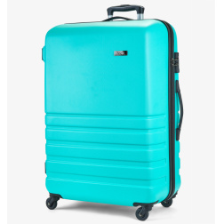 Cestovní kufr ROCK TR-0169/3-L ABS - aqua