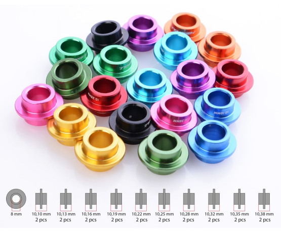 SPACER set 20ks vnitřní průměr 8mm