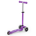 Fialová svítící koloběžka pro děti Micro Mini DeLuxe LED Purple