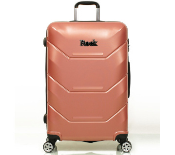 Cestovní kufr ROCK TR-0230/3-L ABS - růžová