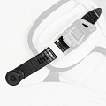 Shadow Ankle Strap 180mm, ratchet, Black