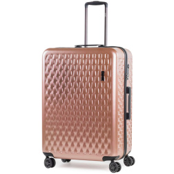 Cestovní kufr ROCK TR-0192/3-L ABS/PC - růžová