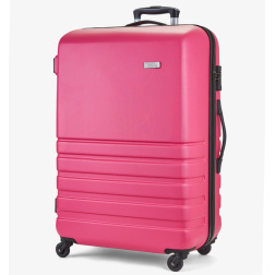 Cestovní kufr ROCK TR-0169/3-L ABS - růžová