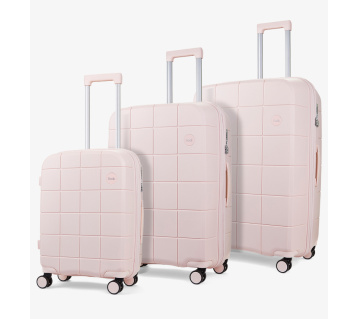Sada cestovních kufrů ROCK Pixel PP - světle růžová