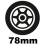 78mm kolečka na kolečkové brusle