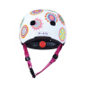 Kvalitní dětská bílá helma na koloběžku LED Doodle Dot V3 XS