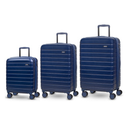 Sada cestovních kufrů ROCK TR-0214/3 ABS - tmavě modrá
