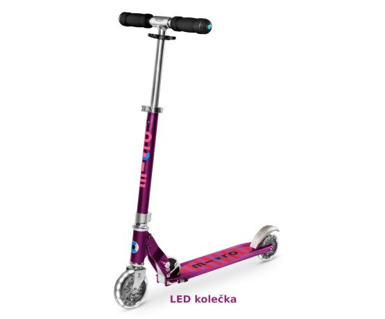 Sprite LED Purple Stripe skládací koloběžka