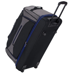 Cestovní taška na kolečkách SIROCCO T-7554/30" - černá/šedá/modrá