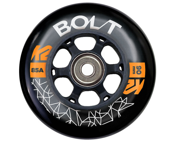 Bolt 90mm 85A – 8 pcs + ILQ 9 bearings + 6 mm alu spacers