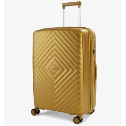 Cestovní kufr ROCK Infinity M PP - zlatá