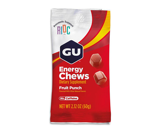 GU Energy Chews 60 g Fruit Punch 1 SÁČEK (balení 12ks) Expirace 10/2026