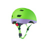 Zelená helma na koloběžku i brusle Micro Neon LED Green
