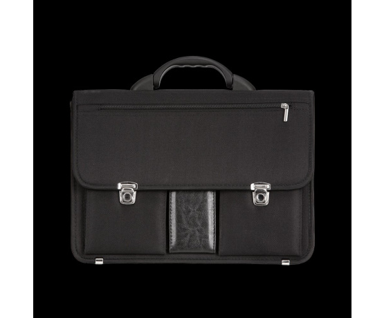 Aktovka REAbags 8001/2-T - černá / nikl Aktovka REAbags 8001/2-T - černá / nikl